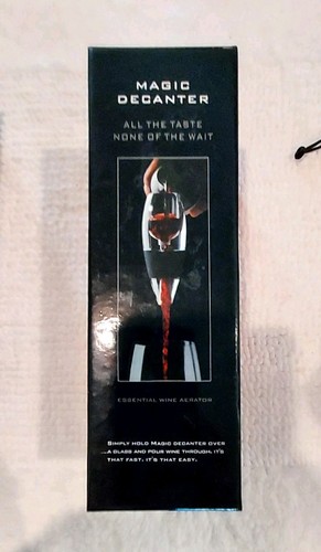 Wine Aerator Magic Decanter Essential Red Connoisseur's Used Once Nice In Box! - Picture 1 of 9