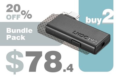 [2-Pack Special] LHDC ONE Audiophile Hi-Res Adapter 20% OFF | Only $39.2 Each