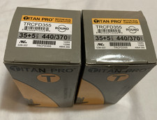 Lot of 2 Titan Pro TRCFD355 HVAC Round Dual Motor Run Capacitor. 35/5 440/370