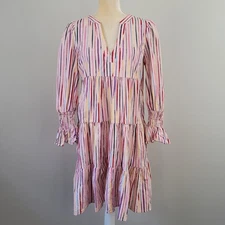 TUCKERNUCK POMANDER PLACE Size Medium Tiered Bermuda Pink Sorbet Kenzo Dress