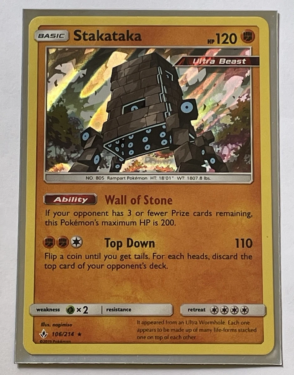 Stakataka Pokmon TCG Cards for sale | eBay