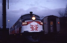 NH 2023 NEW HAVEN Railroad Train Locomotive Original 1986 Photo Slide