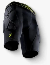 Storelli Shorts Youth LG Black BodyShield Sliders Soccer Goalkeeper Padded NWT