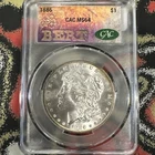 1886 MORGAN SILVER DOLLAR CAC MS64 Bert Label Slight Rim Toning