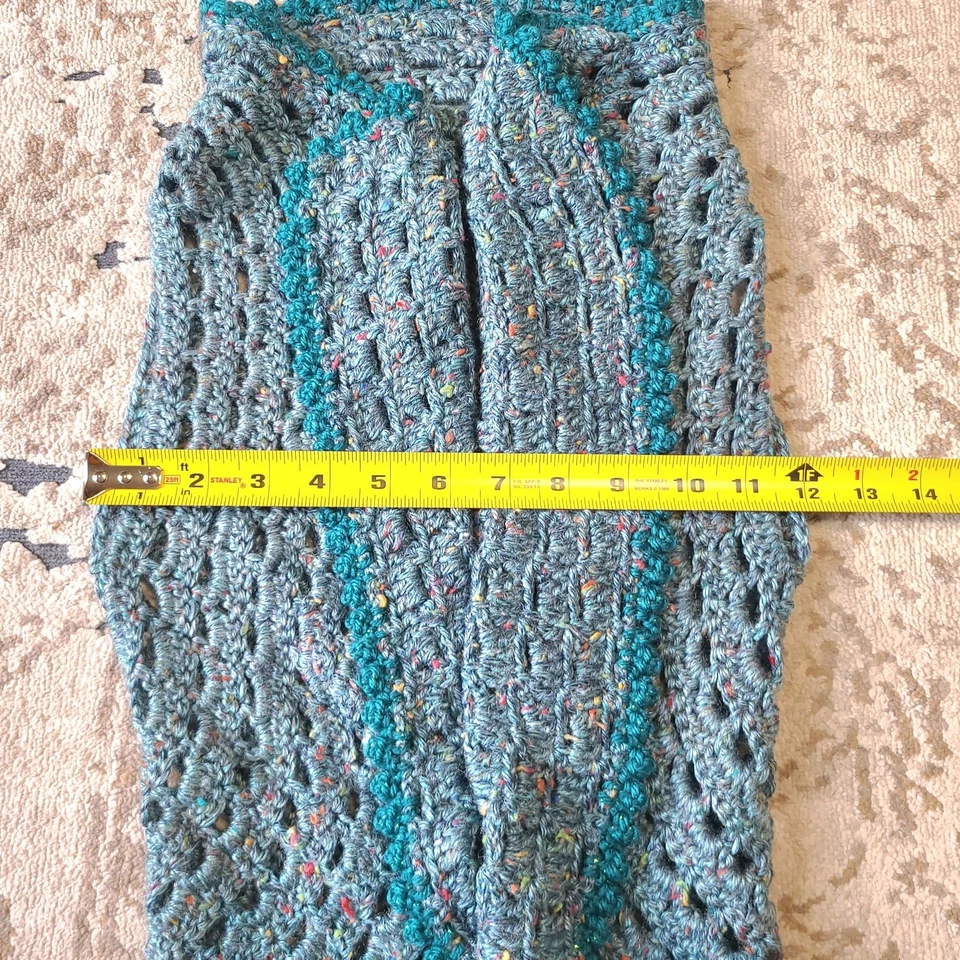 Детский жакет ручной работы с открытой передней частью кардиган многоцветный один размер - Изображение 3 из 3