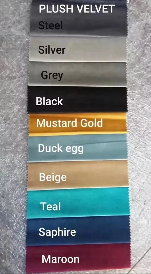 Cabecero diseño Chesterfield 36" ALTO en tela FELPA TERCIOPELO con botones de tela Foto 2 de 2