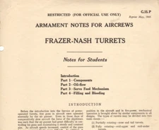 Fazer Nash Aircraft Turret Archive Manual Part AP 1940's WW2 PDF DVD or Download