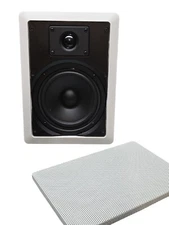 New Old Stock PAIR of IHS 100 Watts 8 OHM In-Wall White Speakers