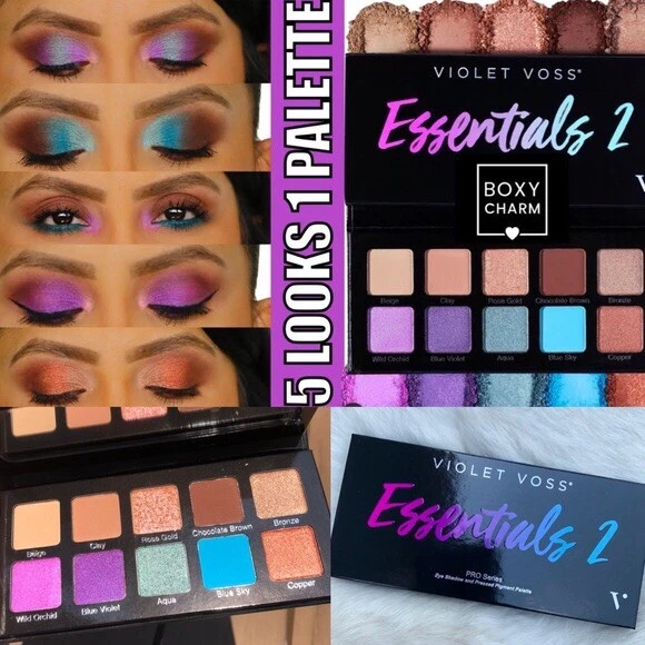 NEW VIOLET VOSS ESSENTIALS 2 EYESHADOW PALETTE MSRP 36 eBay