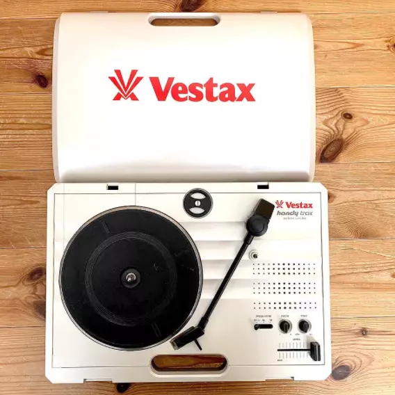 Vestax Handy Trax HANDYTRAX WHT White Portable Turntable USED