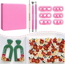 Mini Petal Clay Cutters  6 Shapes Mini Flower Clay Cutter Earrings Making Polyme