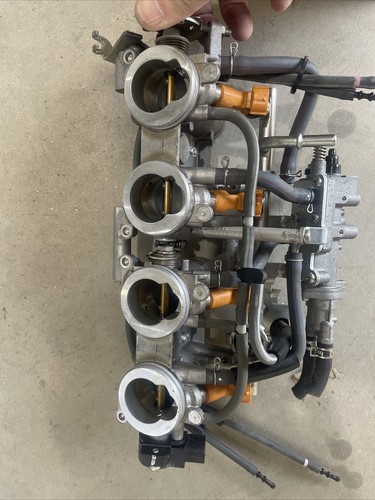 Yamaha FZ6 Throttle Body Injectors TpS FZ6R 2009-12 Oem. Super-Low Kns - Picture 7 of 10