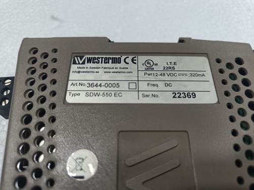Westermo Industrial Ethernet Router Switch Type SDW-550 EC - Picture 3 of 5
