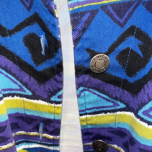 Womens Chicos Anniversary Collection Jacket Sz 3 (XL) Aztec Geometric XL - Picture 3 of 11
