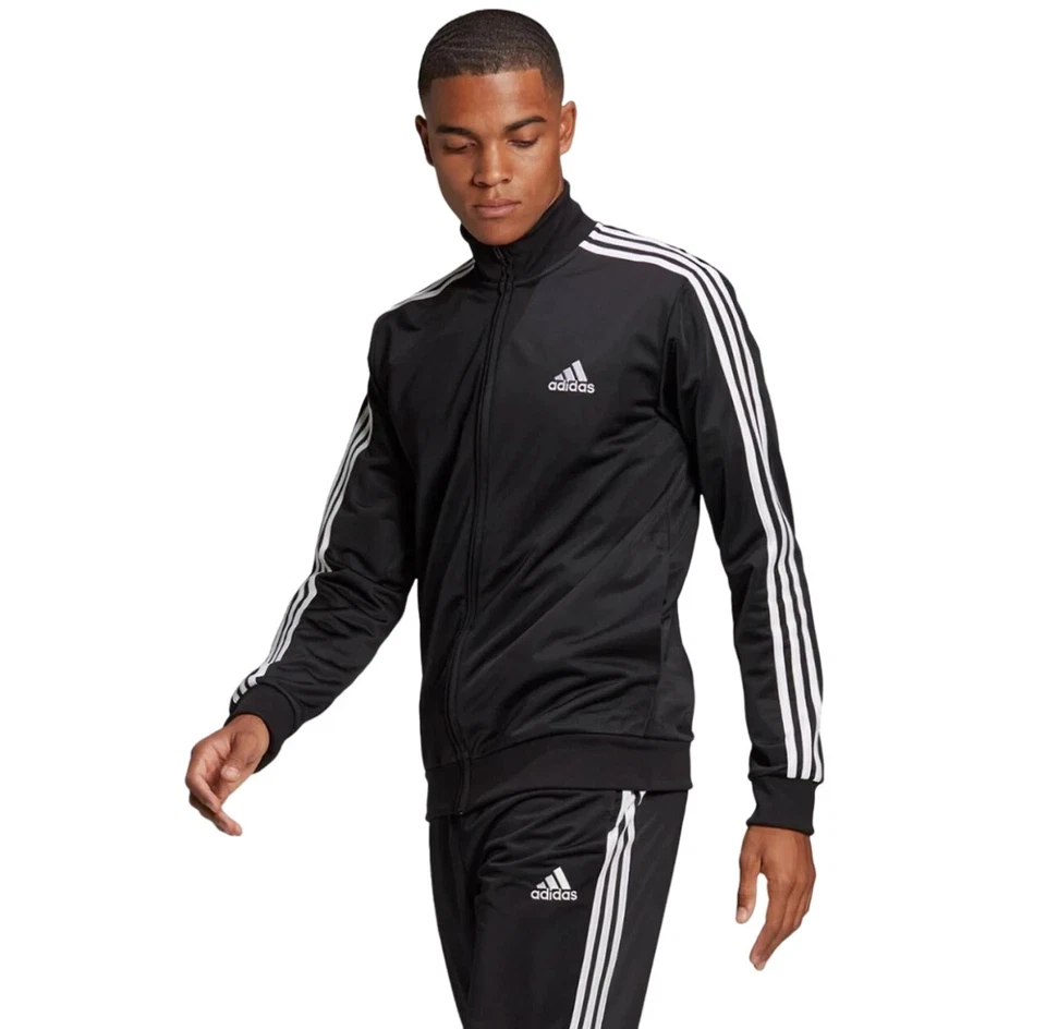 adidas men Essentials 3-Stripes Track Suit - Size Medium - RRP $120 - image 2 of 4