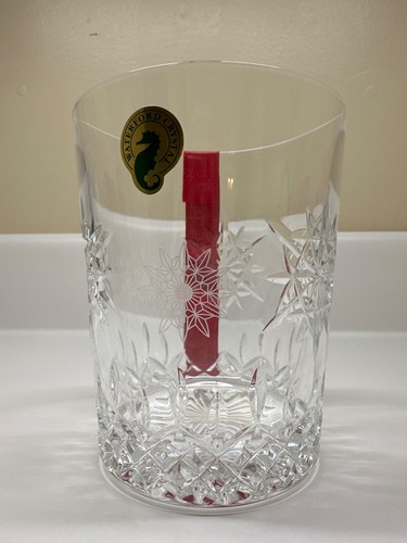 Waterford Snowflake Wishes Joy Clear Double Old Fashioned , 1st Edition Set of 2 - Picture 7 of 9