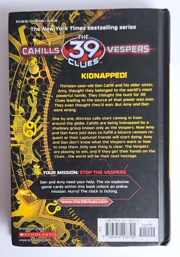 The 39 Clues Cahills vs. Vespers - Complete with cards (1-6) 1 2 3 4 5 6 HB LOT - 第 8/21 張圖片