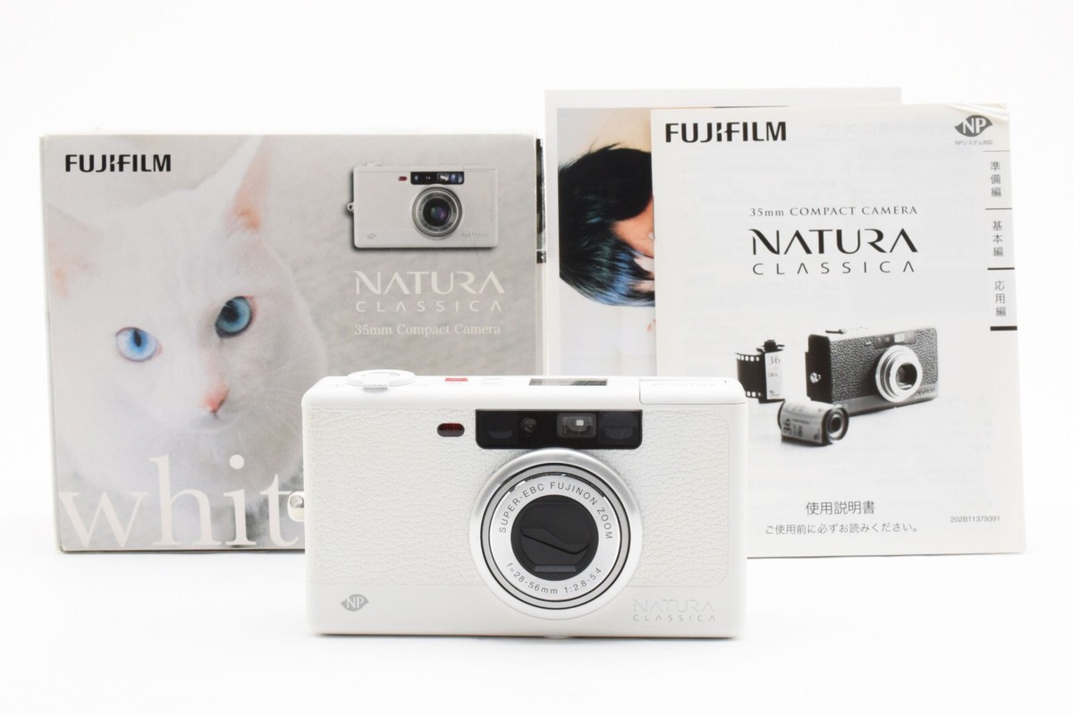 美品♪ FUJIFILM NATURA CLASSICA Near Mint w/BOX] Fujifilm Natura Classica White Film Camera
