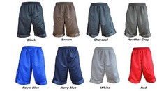 PRO CLUB MESH SHORT PANTS GYM HEAVY WEIGHT BASKETBALL MENS JERSEY FITNESS S-7XL