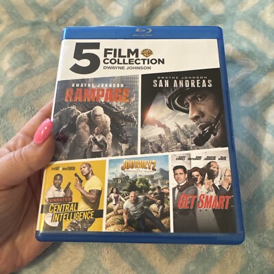 Dwayne Johnson 5-Film Collection: San Andreas/Rampage, Get Smart Etc (Blu-Ray)