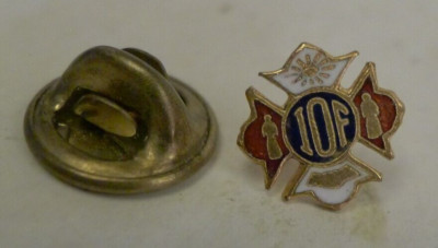 IOF Independent Order of Foresters Enamel Lapel Pin on card