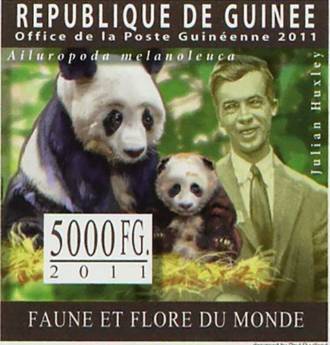 Pandas Stamp Edward Max Nicholson Ailurus Fulgens Julian Huxley S/S MNH #8319 - Picture 7 of 12