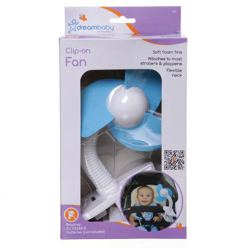 DREAMBABY PORTABLE STROLLER FAN - BLUE - WAREHOUSE CLEARANCE