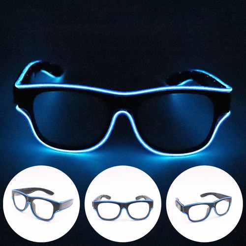 LED Light Glasses USB Chargeable Glasses Luminous Sunglasses for Cosplay Party - Picture 8 of 21
