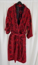 Vintage Southwestern Heavyweight Terrycloth Bath Robe Tie Sash Belted Mens S M