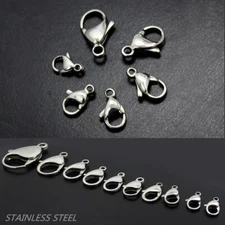 9-32mm Stainless Steel Lobster Claw Clasps Bracelet Necklace Making 10-10000PCS