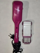 Conair Hair Straightener and Crimping Iron 3 Styles Pink Model CS99W