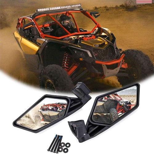 Racing Side Mirrors W/ LED Light For 1724 CanAm Maverick X3 & Max R