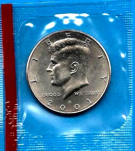 2001 D  BU Kennedy  in mint cello