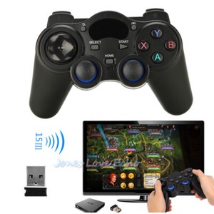 2 Pcs 2.4G Wireless Game Controller Gamepad Joystick for PS3 Android TV Box