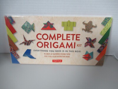 Complete Origami Kit has 2 Origami color books 96 Papers& 30 Projects ...