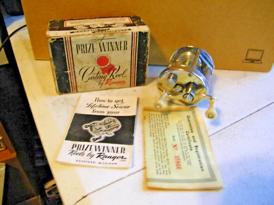 Vieux Moulinet Pêche Ranger First Award – USA – Vintage Avec Boîte