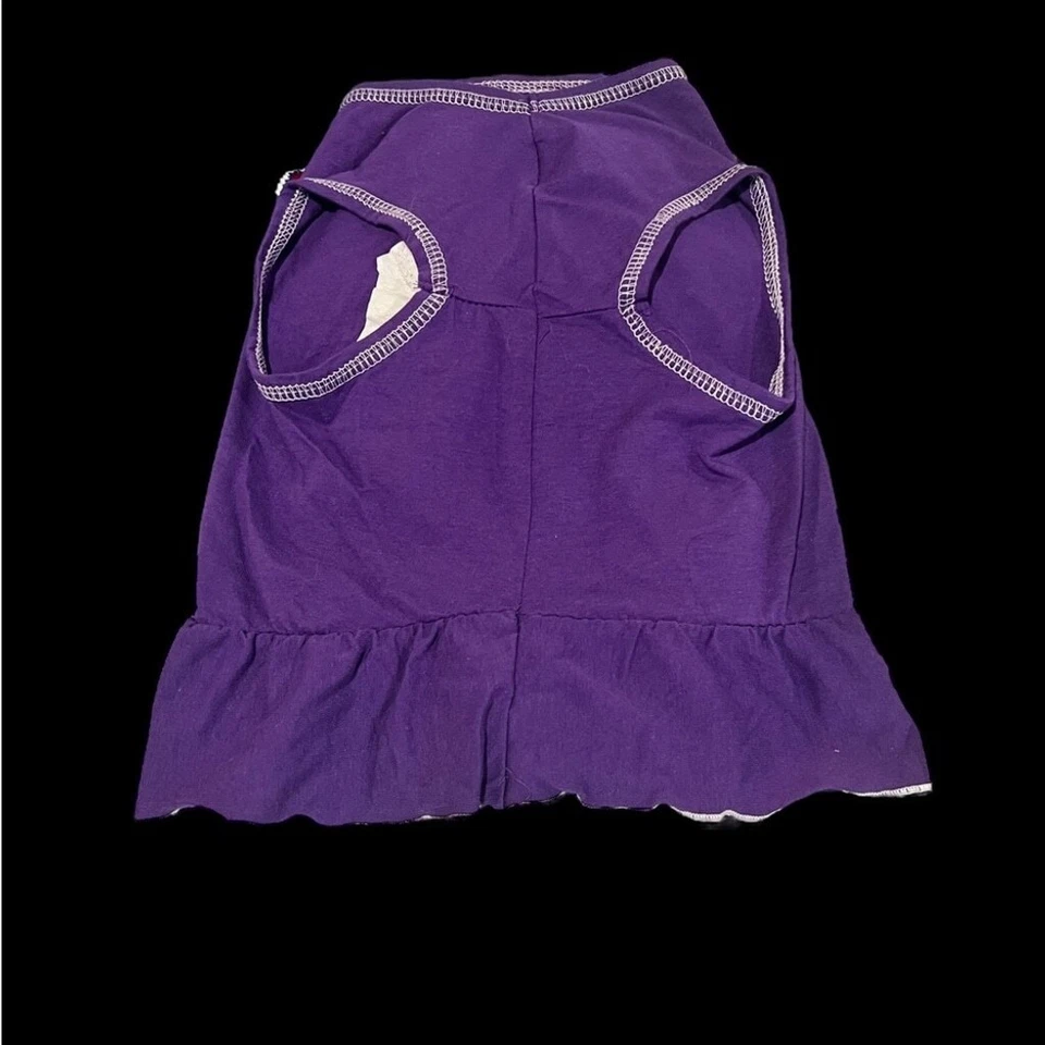 Рубашка для собаки K State Wildcats фиолетовая и белая отличное состояние товара. Без признаков износа - Изображение 4 из 4