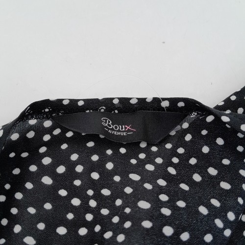 Boux Avenue Top 8 Black Womens Short Sleeve Tie Front Crop - Picture 7 of 10