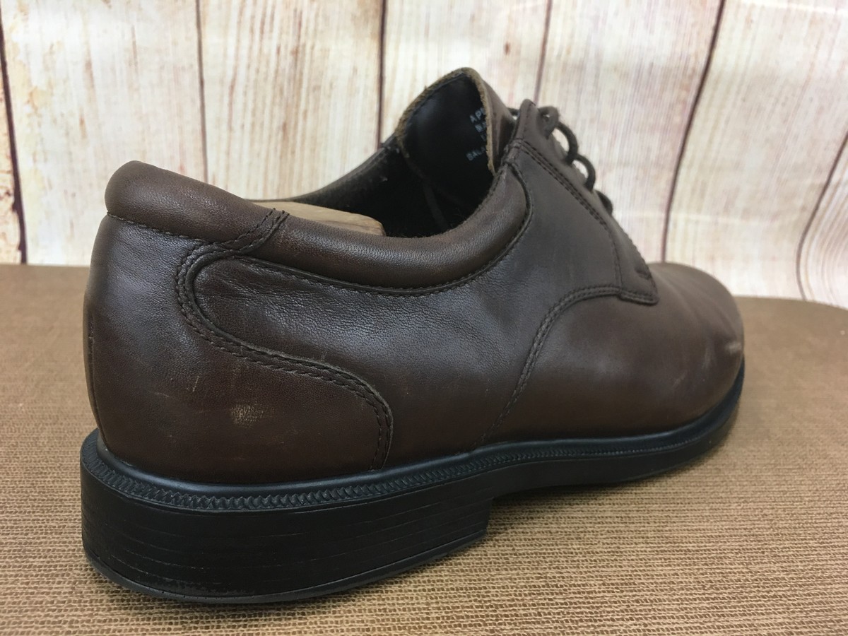 Rockport V73845 Men\'s Brown Leather Dress Shoes Oxford‎ Size 10 M Comfort High Rockport Oxford Brown Leather Dress Casual | Mercari main image 2