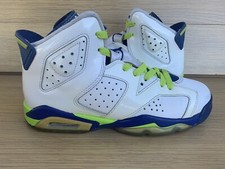 Jordan 6 Retro Fierce Green GS Youth Size 6Y White 543390-108 Royal Hyper SC