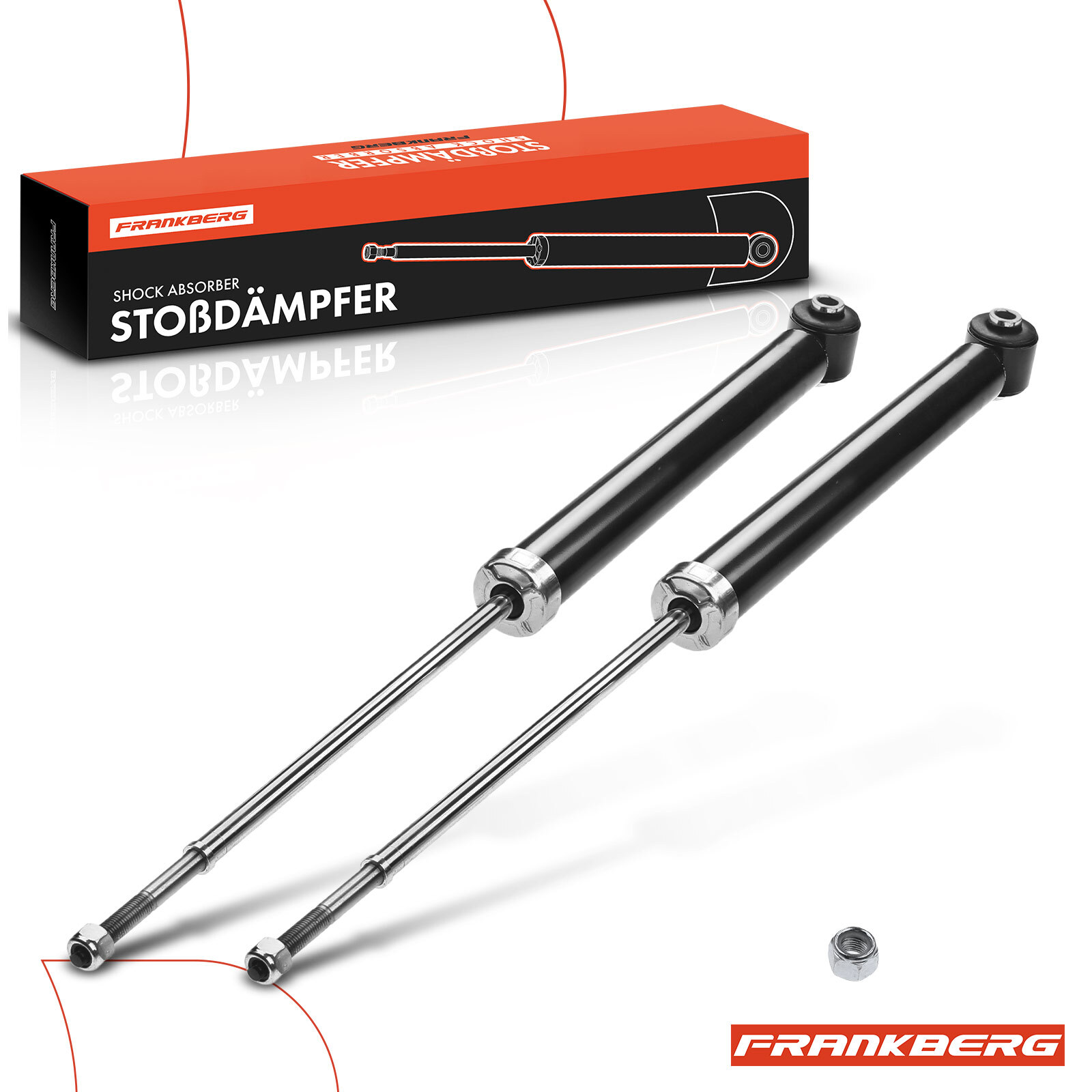 FRANKBERG 2x Shock Absorber for Hyundai Getz TB 2002-2009 Rear 312099 343398