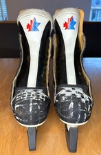 Bauer Pro Team 25 Canada Ice Skates Made in Italy - Size Uk 6 EE