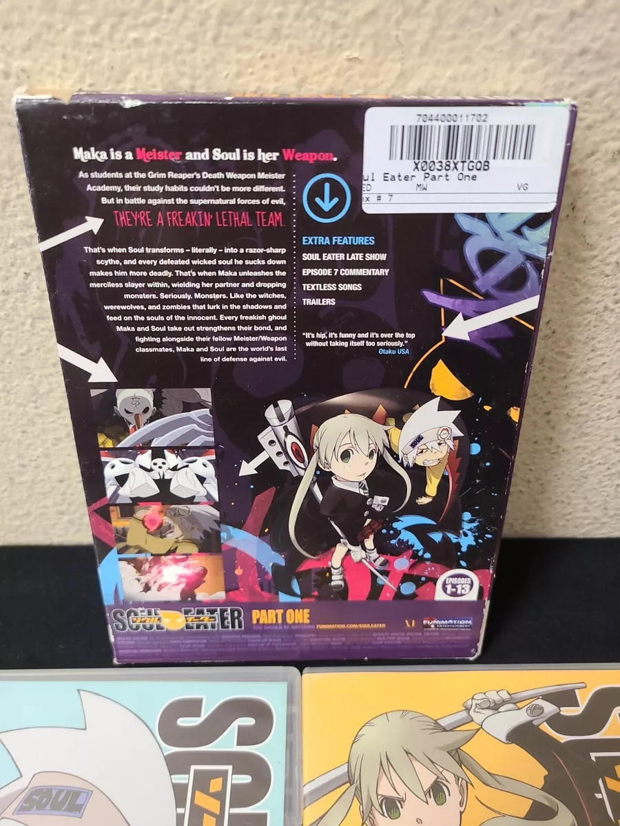 Soul Eater: Part 1 (DVD, 2010, 2-Disc Set) Episodes 1-13 Anime Box Set  704400011702