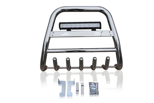 High Bull Bar + LED bar To Fit Mitsubishi L200 2015 - 2019 Detachable Name Plate - Picture 7 of 7