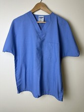 Scrubs  Beyond Adult Blue Scrubs Shirt Top Doctor Veterinarian Medical Size S