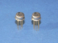 National LM741H Amplificateurs Opérationnels Ampli Op Ic TO99 Doré Soudure 2 Pcs
