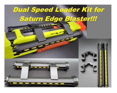 Dual 10 Shot Speed Loader Holder Kit For Rival Saturn Edge Blaster Shotgun Toy