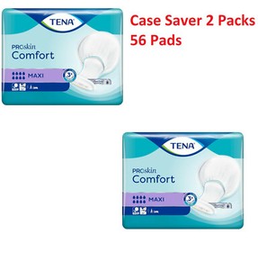 Tena Comfort Maxi Case Saver 2 Packs Of 28 Incontinence 56 Pads