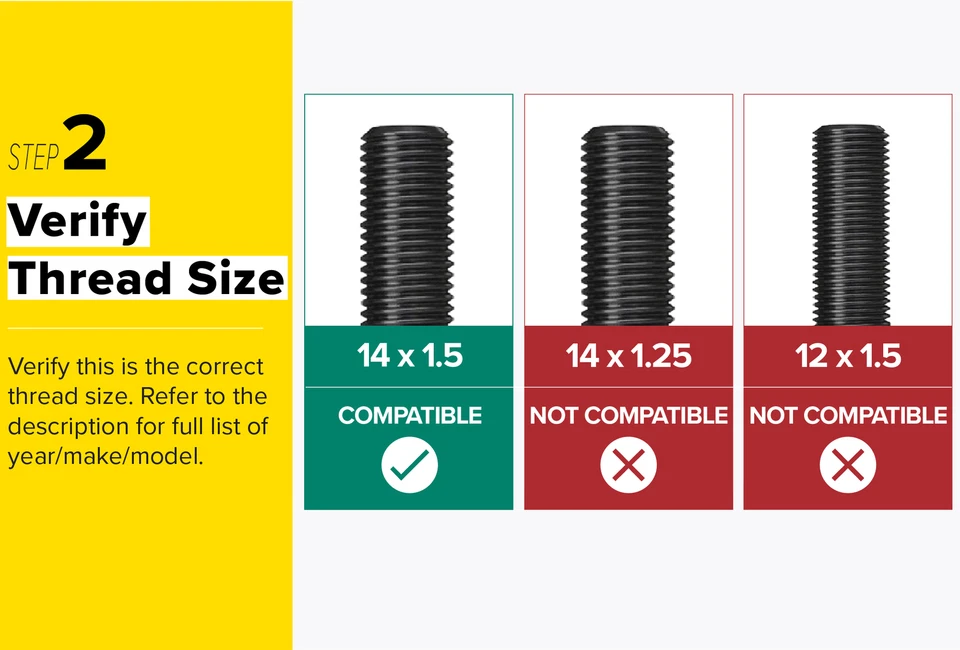 Parafusos de encaixe pretos estendidos 14x1,5 20 peças | haste de 45 mm | assento de raio esférico | Audi e VW - Imagem 4 de 4