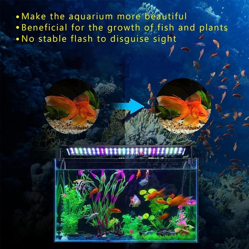 Marine Aquarium LED Light Lighting 30-115cm Aqua Fish Tank Full Spectrum Lamp UK - Picture 7 of 16